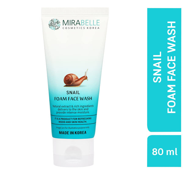 Mirabelle Cosmetics Korea Snail Foam Face Wash - 80 ml