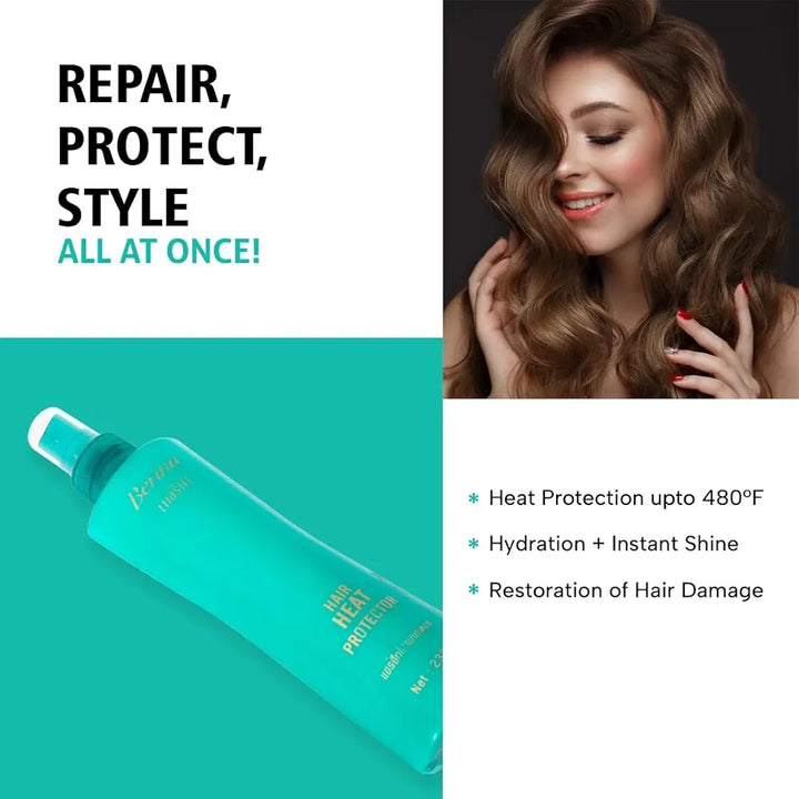 Berina Professional | Heat-Protector | 230ml | Protects Hair from Heat Damage