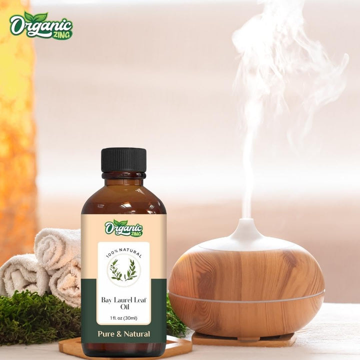 Organic Zing Bay Laurel Leaf (Laurus Nobilis) Oil | Essential Oil for Skincare, Hair Care & Massage - 30 Ml