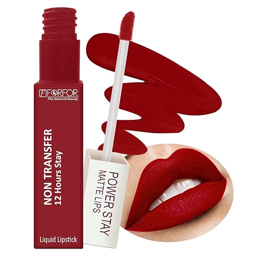 Forfor Power Stay Long Last Matte Lipstick Red - 4 ml
