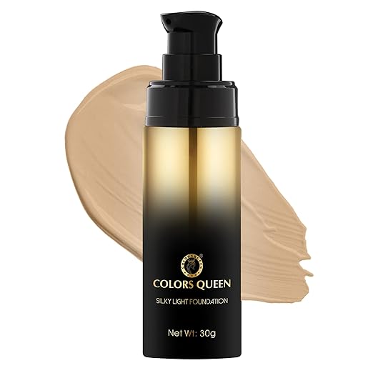 Colors Queen Silky Light Foundation 04 Natural Nude - 30 gms