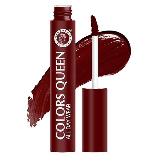 Colors Queen All Day Wear Liquid Lipstick Deep Maroon - 12 gms