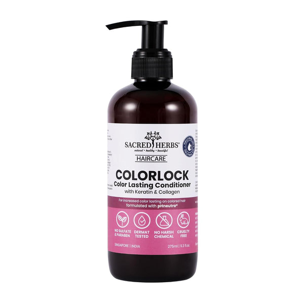 Sacred Herbs Color Lock Conditioner with Keratin & Collagen - 275 ml
