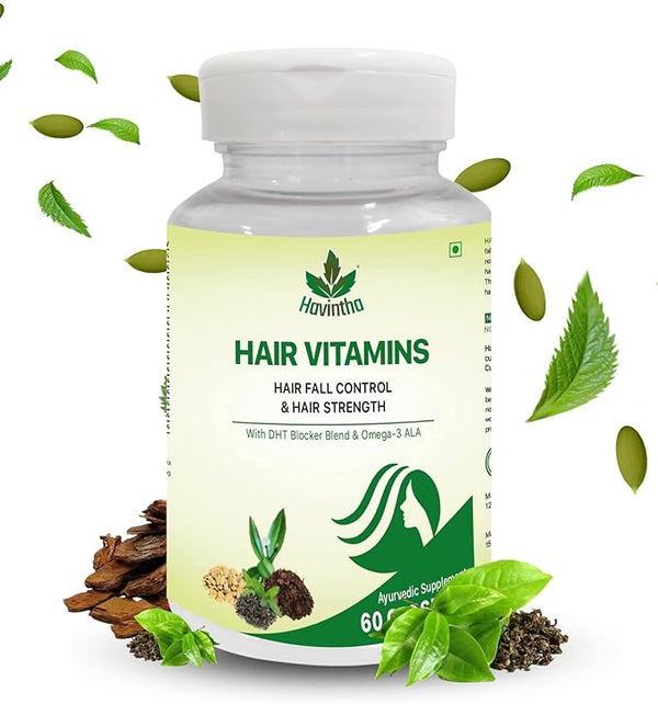 Havintha Plant Based Hair Vitamins Hair Control & Hair Strength  - 60 Caps