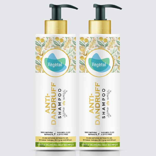 Vegetal Anti-Dandruff Shampoo (Paraben Free) - 200 gms (Pack of 2)