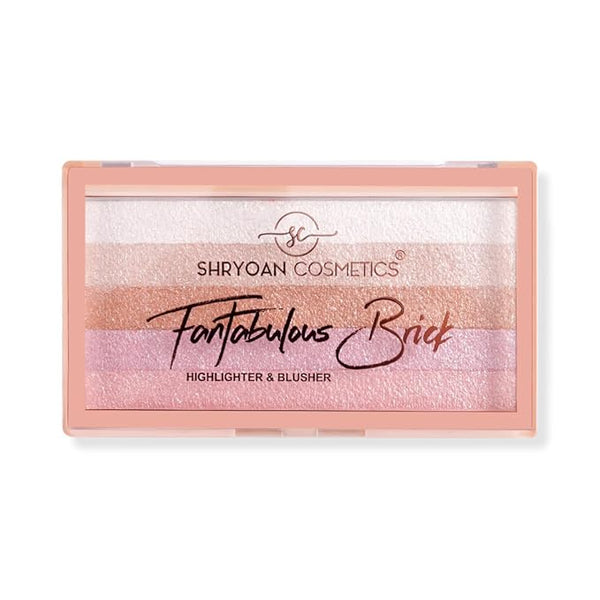 Shryoan Fantabulous Brick Highlighter & Blusher Palette Shade 03 - 7 gms