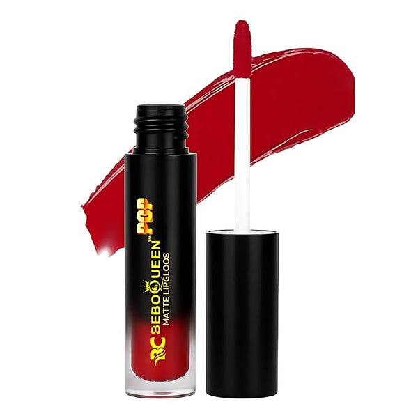 Bebo Queen Womens Matte Lip Gloss Lipstick Berry Red- 50 gms