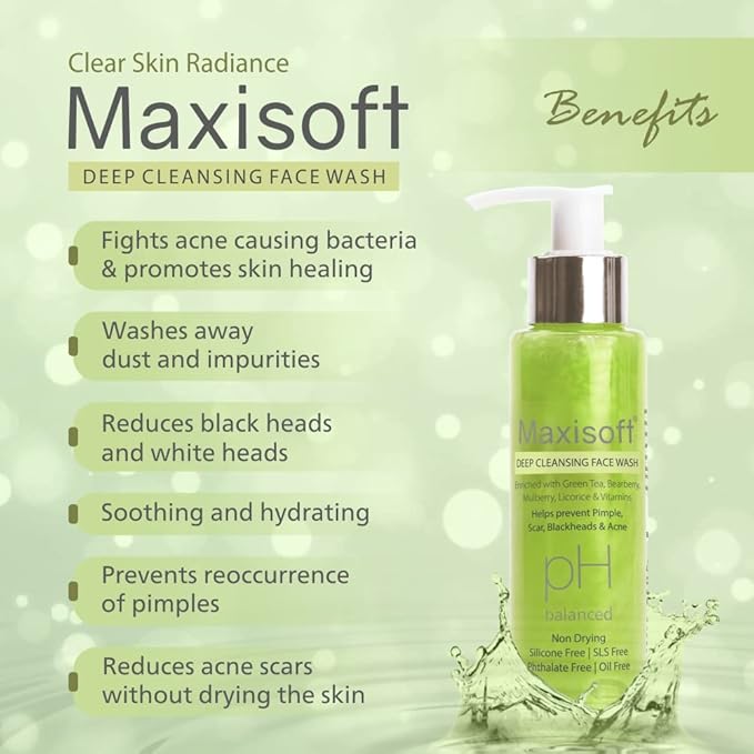 Maxisoft Deep Cleansing Face Wash for Women & Men - 100 Ml