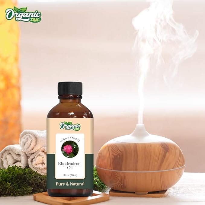 Organic Zing Rhododendron (Rhododendron) Oil | Essential Oil for Aroma, Skincare & Haircare - 30 Ml