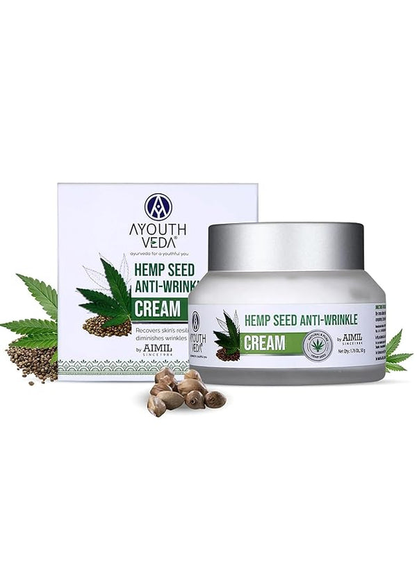 Ayouthveda Hemp Seed Anti-Wrinkle & Anti-Aging Cream - 50 gms