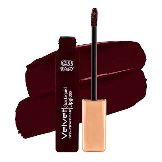Beauty Berry Velvet Non Transfer Liquid Lipstick Brown Nut - 5 gms