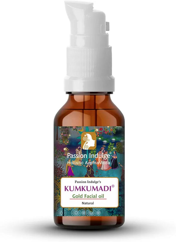 Passion Indulge Kumkumadi Oil-10ml for Glowing Skin |Kumkumadi Tailam With Saffron, Vetiver & 16 Herbs