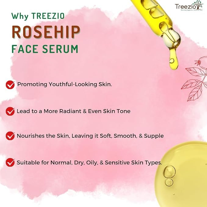 Treezio Rosehip Face Serum - 30 ml