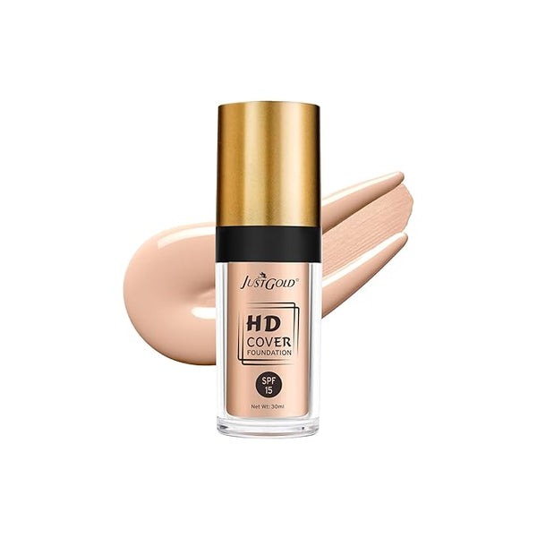 JustGold HD Full Coverage Foundation with SPF 15 2.5 - 30 ml
