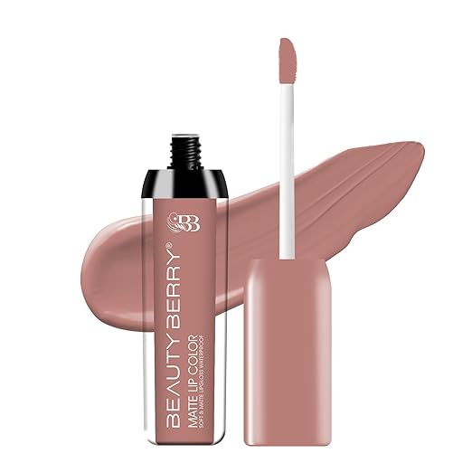 Beauty Berry Soft & Matte Waterproof Lip Color Liquid Lipstick 23 Pep Talk - 4.5 ml