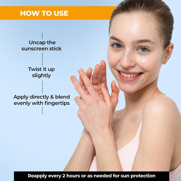 TYC - TRUST YOUR CHOICE Skin Repair Invisible Sunscreen Stick With Spf 50++++ For Oily, Dry, And Combination Skin For Men And Women Uv A/Uvb Protection, Non-Sticky Ayurvedic And Natural 