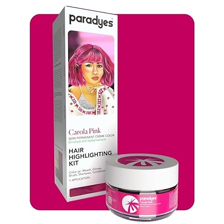 Paradyes Carola Pink Hair Colour Highlighting Kit - 75 gms