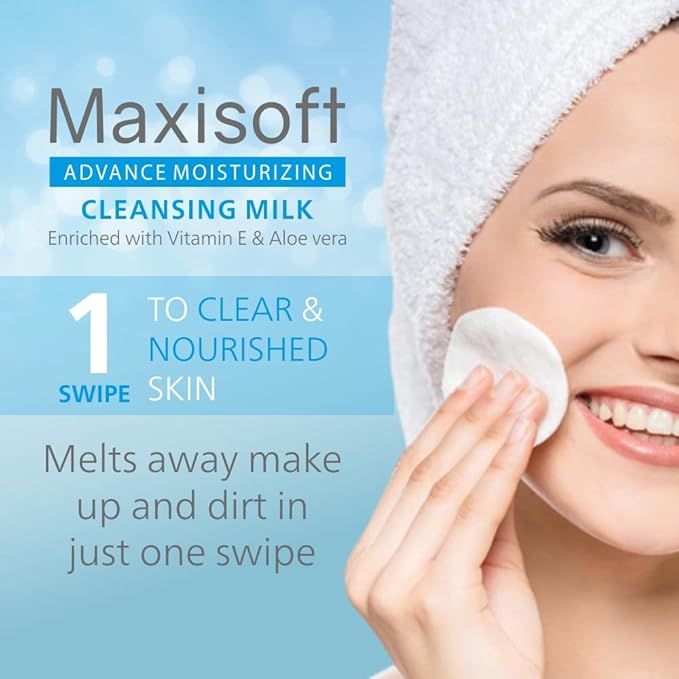 Maxisoft Advance Moisturizing Cleansing Milk | Long Lasting Moisturizer for Body & Face - 300 Ml