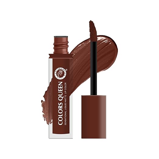 Colors Queen Sensational Liquid Matte Lipstick 06 Espresso - 7 gms