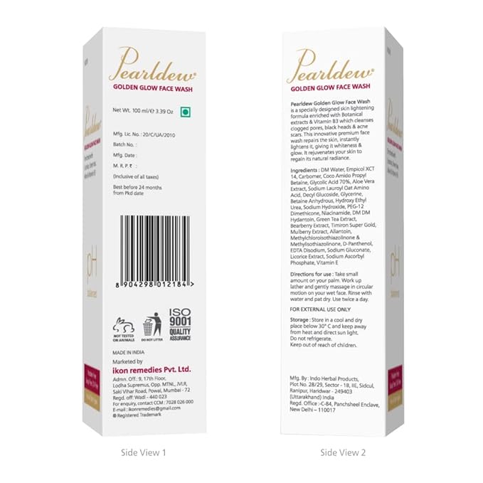 Pearldew Golden Glow Face Wash - 100 Ml