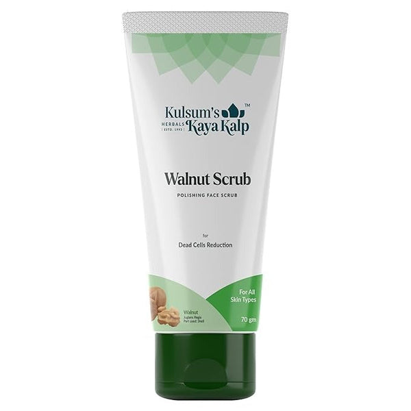 Kulsum's Kaya Kalp Herbals Walnut Scrub For Dead Cell Reduction - 70 gms