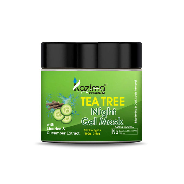 Kazima Tea Tree Night Gel Mask - 100 gms