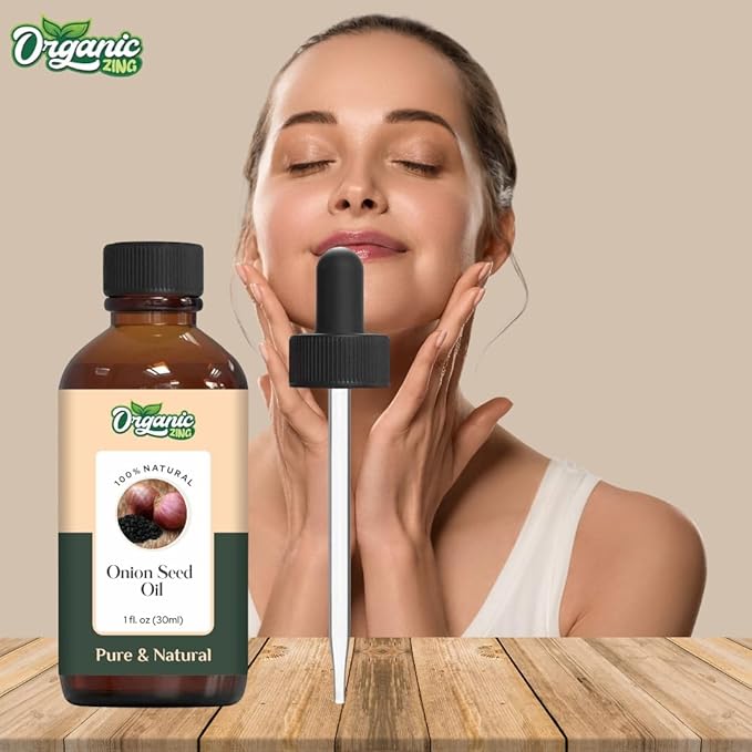 Organic Zing Onion Seed (Allium Cepa) Oil | Carrier Oil for Haircare & Skincare - 30 Ml