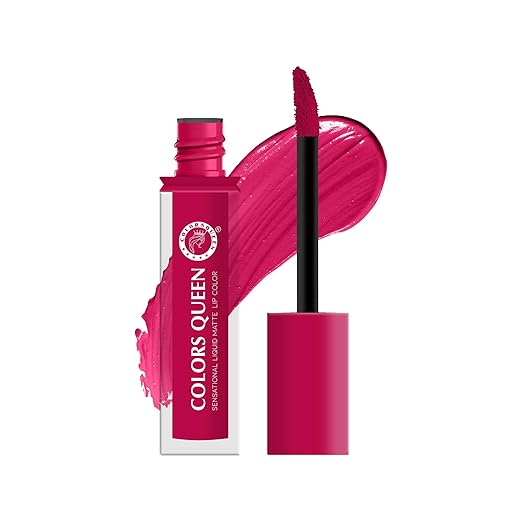 Colors Queen Sensational Liquid Matte Lipstick 15 Hot Pink - 7 gms