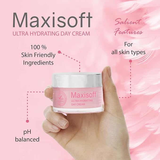 Maxisoft Ultra Hydrating Day Cream | All-day Moisture & Radiance - 50 Gms