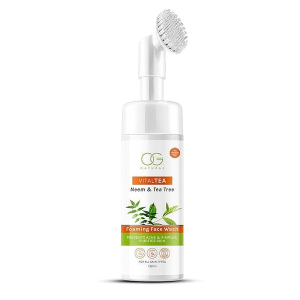 OG Beauty Natural Vitaltea Neem With Tea Tree Foaming Face Wash - 150 ml