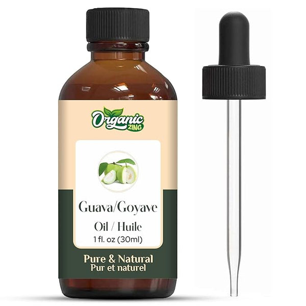 Organic Zing Guava (Psidium Guajava) Oil | Essential Oil for Skincare, Hair Care, Aroma and Diffusers- 30 Ml