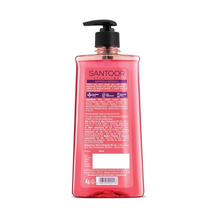 Santoor Brightening Shower Gel - 500 ml