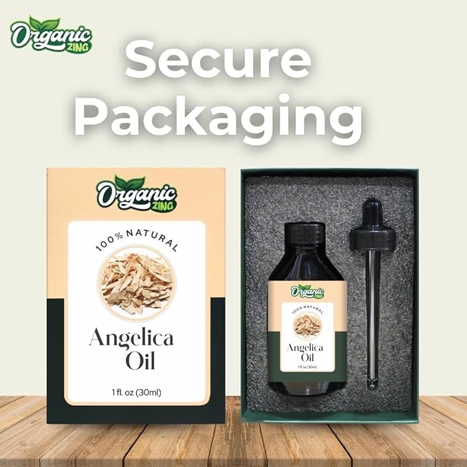 Organic Zing Angelica (Angelica Archangelica) Oil | Essential Oil for Skincare, Massage, Aroma & Diffusers - 30 Ml