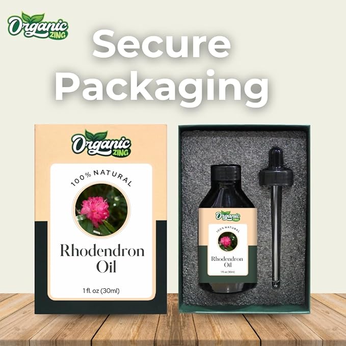 Organic Zing Rhododendron (Rhododendron) Oil | Essential Oil for Aroma, Skincare & Haircare - 30 Ml