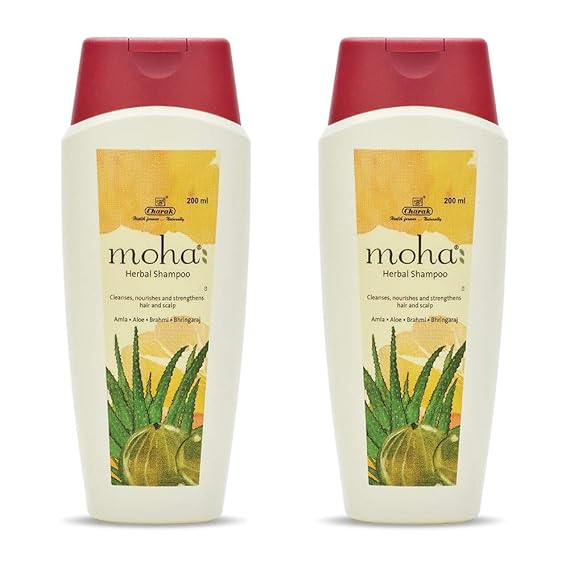 Moha Herbal Hair Shampoo - 200 ml (Pack of 2)