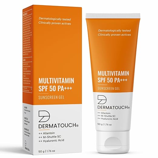 Dermatouch Multivitamin SPF 50 PA+++ Sunscreen Gel - 50 gms