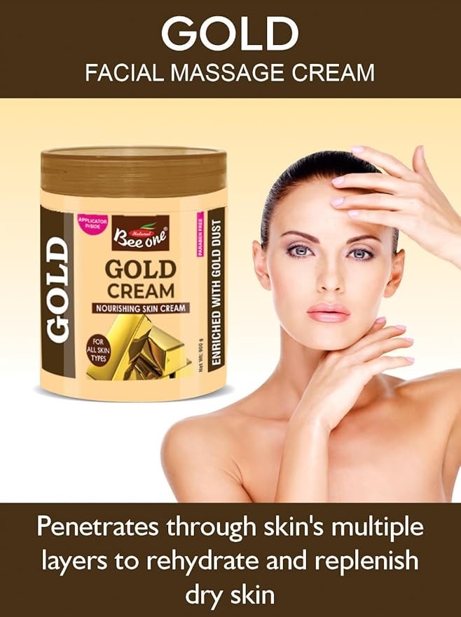 Beeone Gold Premium Massage Cream for Combination Skin - 900 ml
