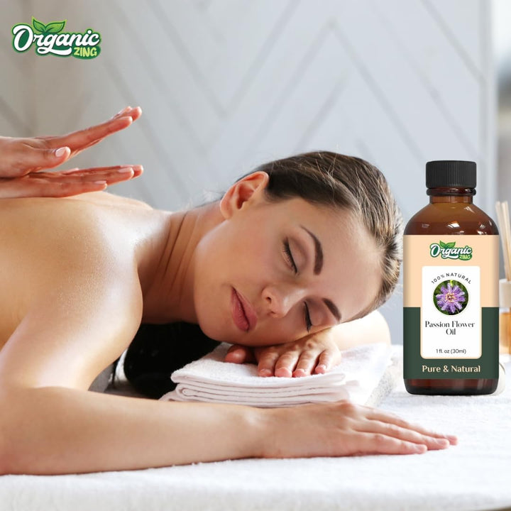 Organic Zing Passion Flower (Passiflora) Oil | Essential Oil for Aroma, Diffusers, Skincare & Massage- 30 Ml