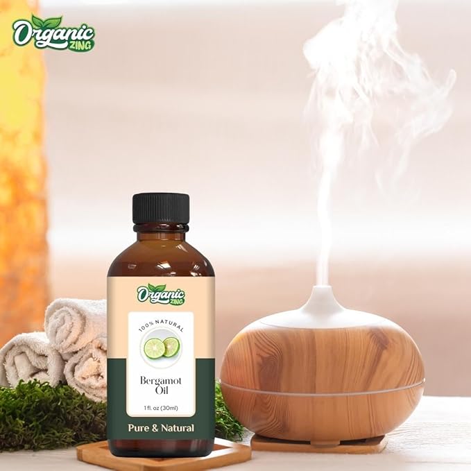 Organic Zing Bergamot (Citrus Bergamia) Oil | Essential Oil for Skincare, Aroma & Diffusers - 30 Ml
