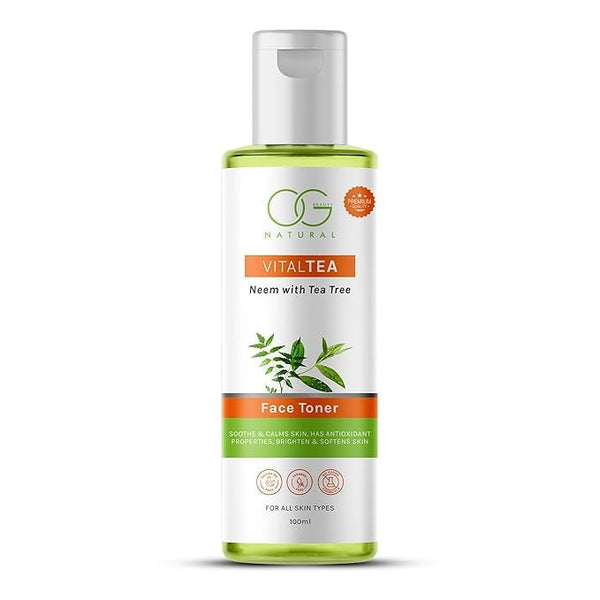 OG BEAUTY Natural VitalTea Neem with Tea Tree Face Toner - 100 ml