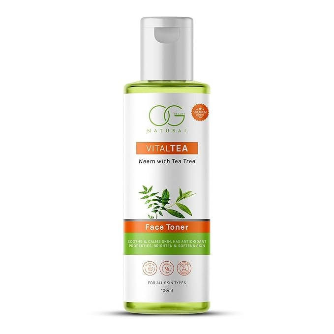 OG BEAUTY Natural VitalTea Neem with Tea Tree Face Toner - 100 ml