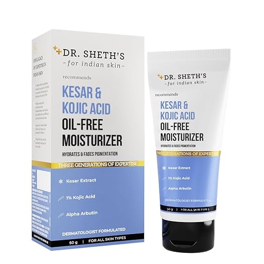 Dr. Sheth’s Kesar & Kojic Acid Oil-Free Moisturizer - 50 gms