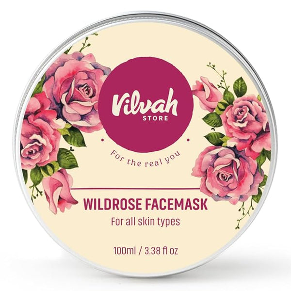 Vilvah Store Wild Rose Face Mask - 100 gms