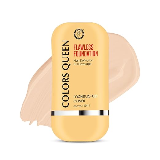 Colors Queen Flawless Makeup Cover Foundation 01 White Ivory - 40 ml