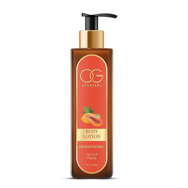 OG BEAUTY Ayurveda Pigmentation Carrot & Papaya Body Lotion - 200 ml