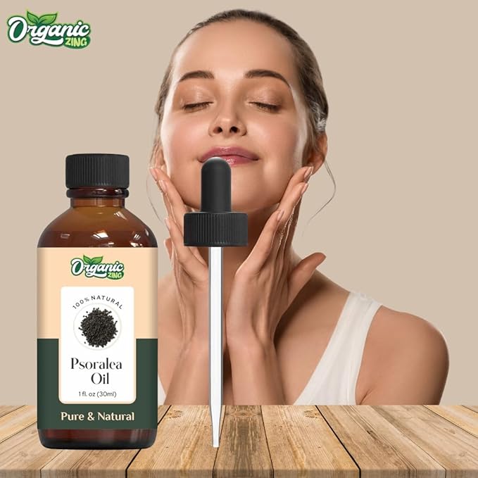 Organic Zing Psoralea (Psoralea) Oil | Carrier Oil for Massage, Skincare & Haircare - 30 Ml