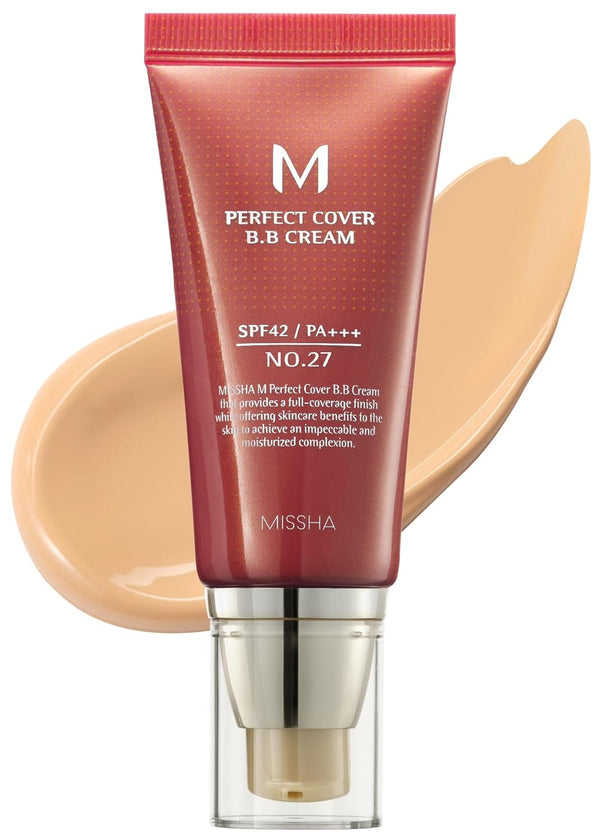 Missha M Perfect Cover BB Cream Spf42 Pa+++(No 27 -Honey Beige) - 50 ml