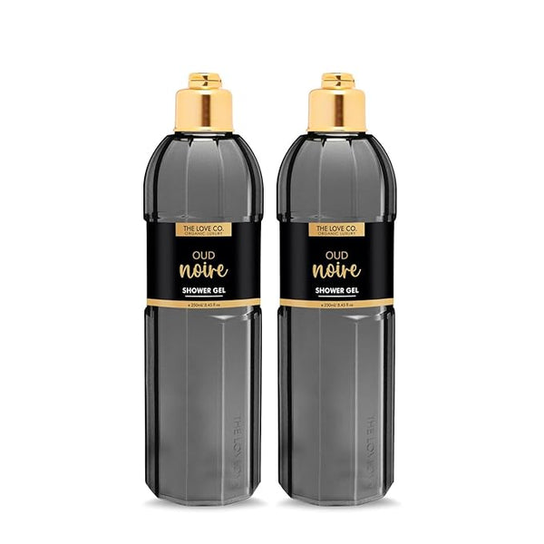 The Love Co. Oud Noir (Black Oud) Luxury Shower Gel - 250 ml (Pack of 2)