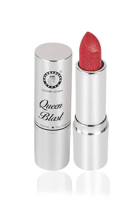 Colors Queen Lipstick Salmon (Glitter) - 4 gms