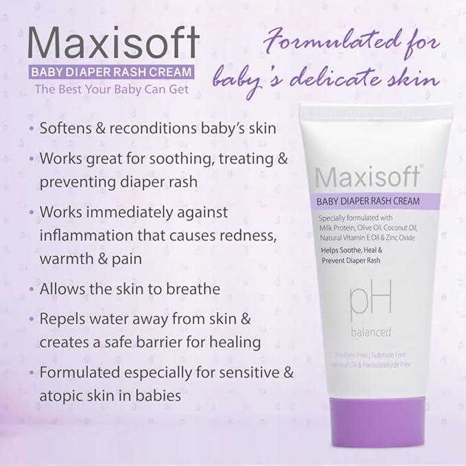 Maxisoft Baby Diaper Rash Cream - 50 Gms